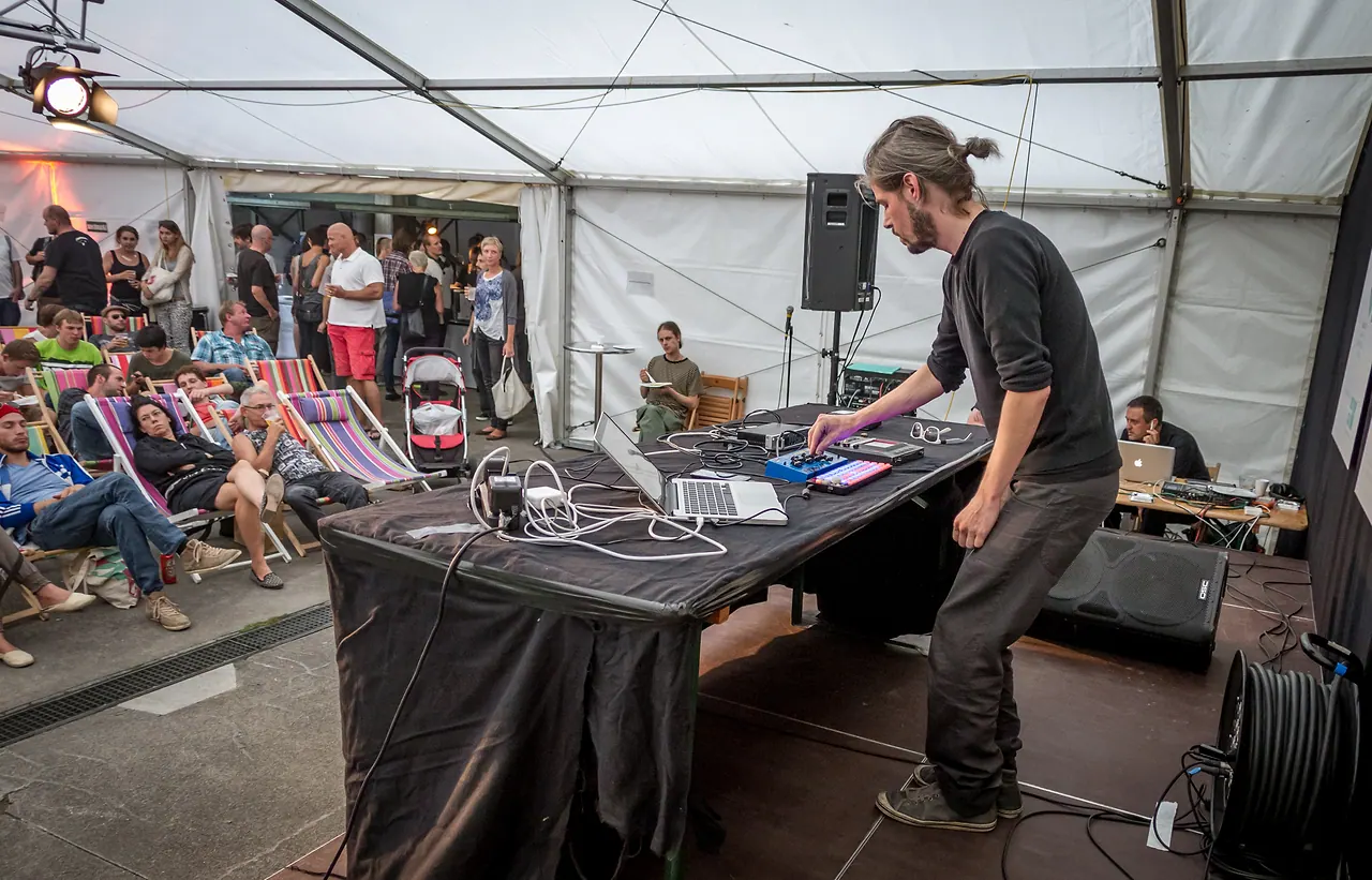Asic live at Les Digitales Bern 2013, Botanischer Garten Bern – photo 6 of 11