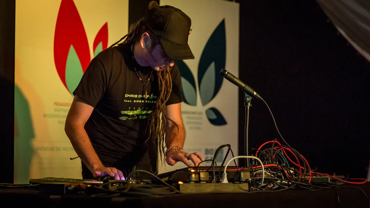 Chris Dubflow live an Les Digitales Bern 2014, Botanischer Garten Bern – Foto 9 von 19
