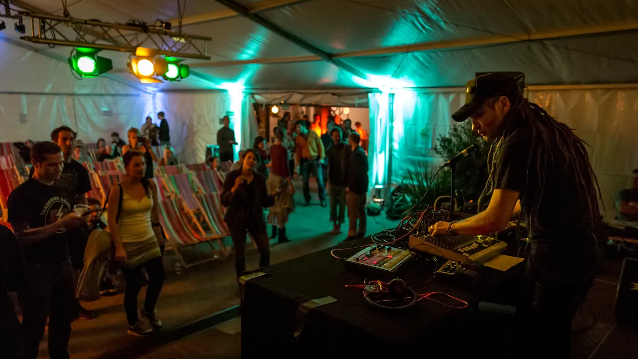 Chris Dubflow live an Les Digitales Bern 2014, Botanischer Garten Bern – Foto 14 von 19