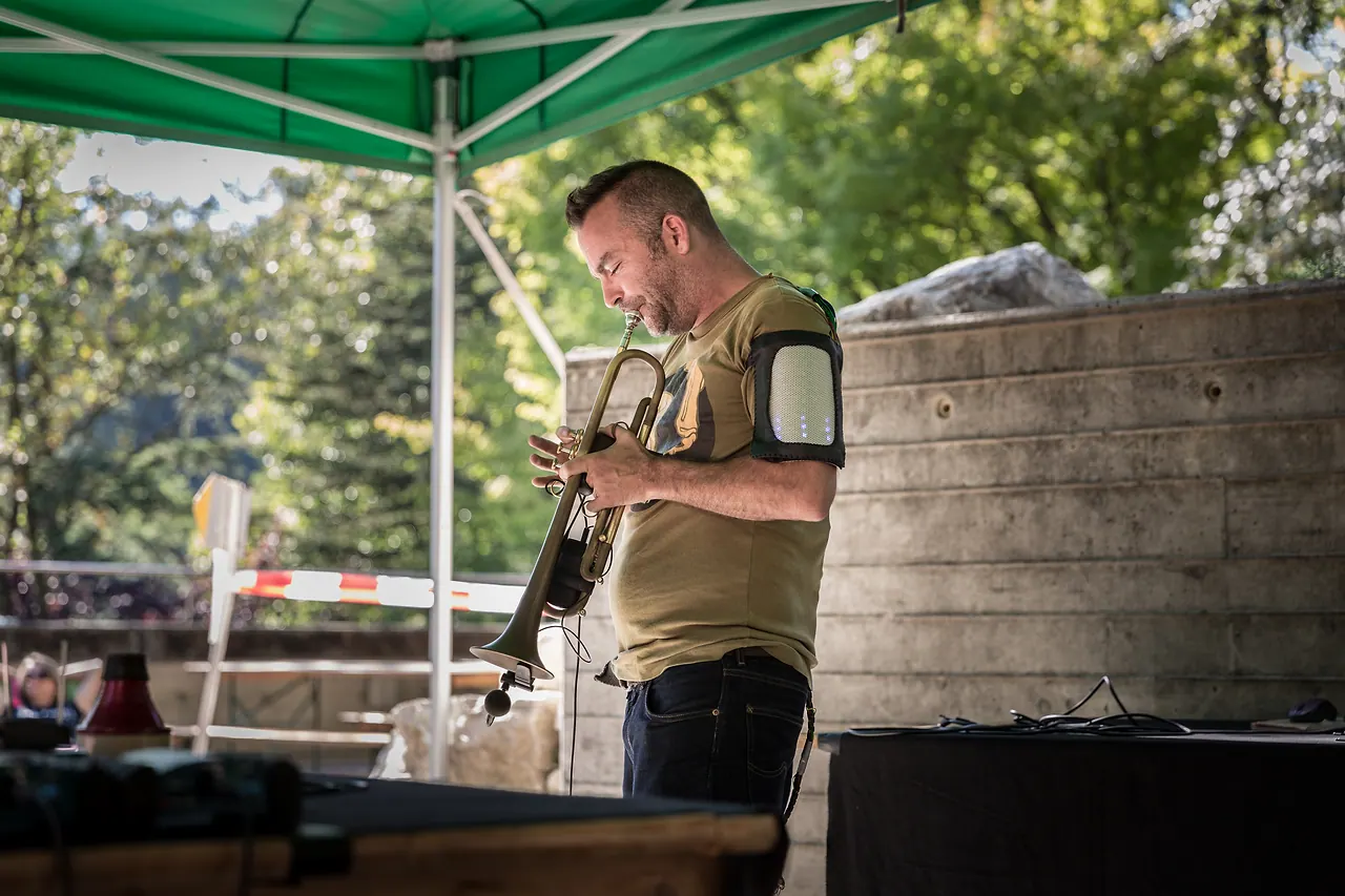 BrassDragon live an Les Digitales Bern 2015, Botanischer Garten Bern – Foto 7 von 10