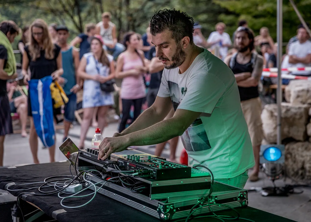 Franco Mento live an Les Digitales Bern 2015, Botanischer Garten Bern – Foto 3 von 12