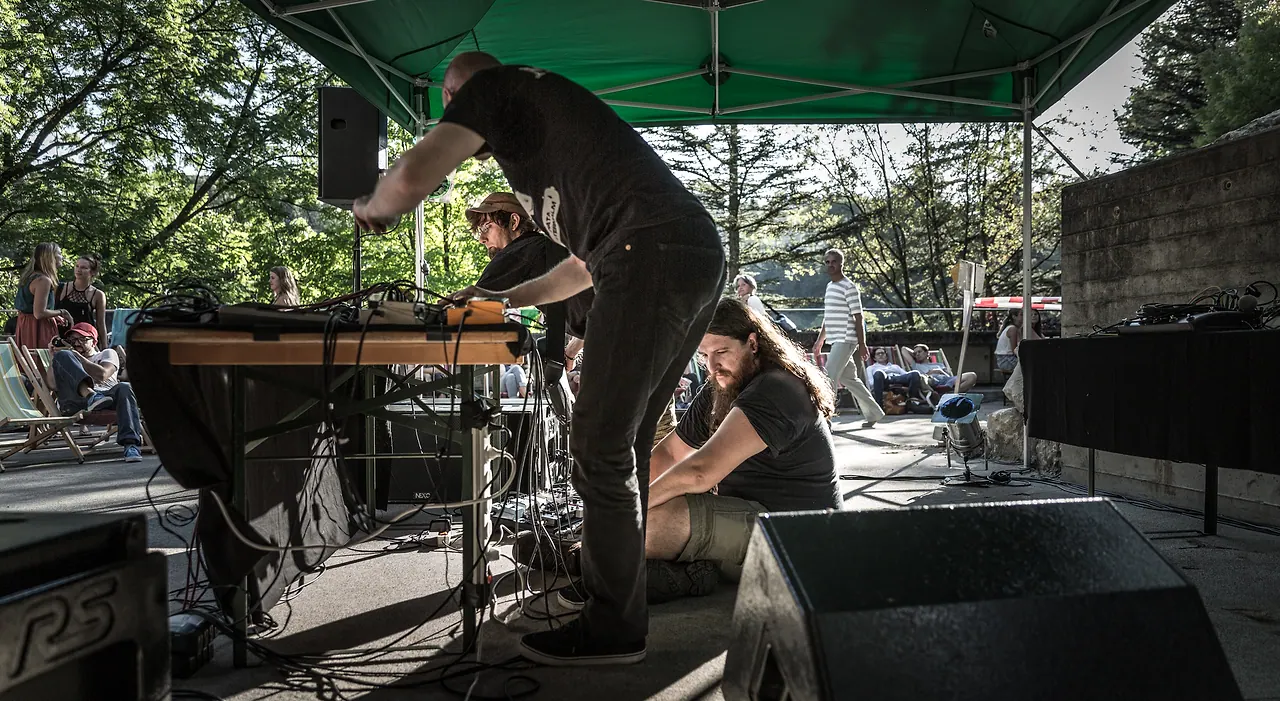 Mulo Muto meets Nagel live at Les Digitales Bern 2015, Botanischer Garten Bern – photo 27 of 29