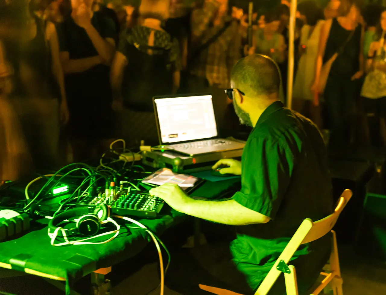 Murcof live an Les Digitales Bern 2015, Botanischer Garten Bern – Foto 2 von 4